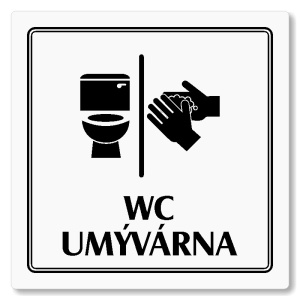 WC, umývárna, 80x80mm, bílá, Utah